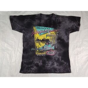 1990 3rd US Super Nationals NHRA Houston Mens L Green Shirt Large Black Tshirt